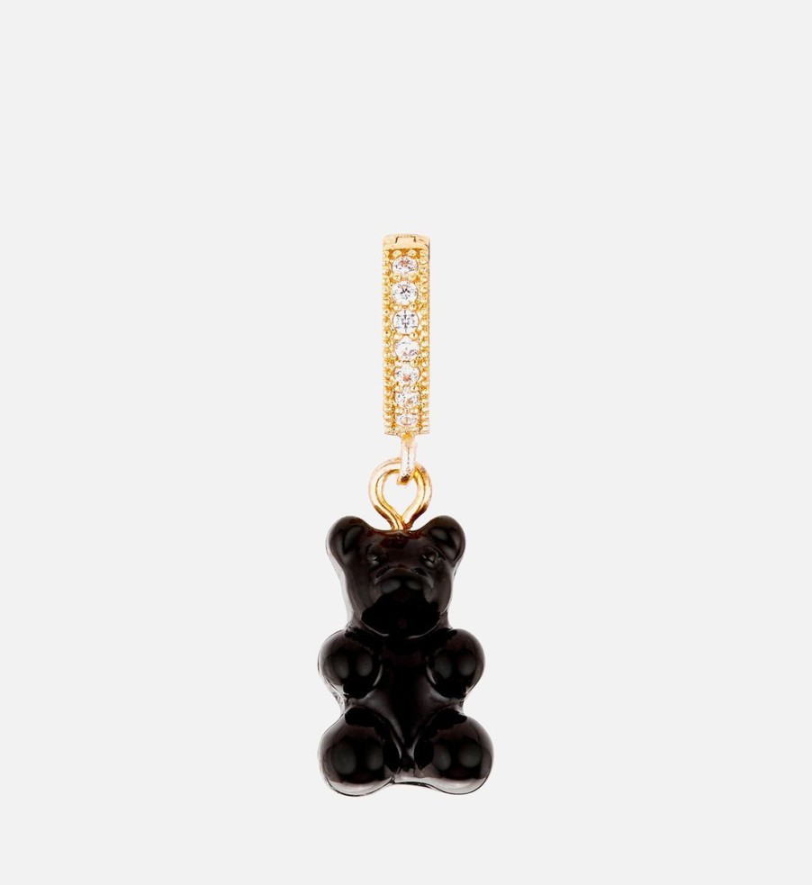 Women Crystal Haze Jewellery | Crystal Haze Women'S Nostalgia Pave Bear - Black