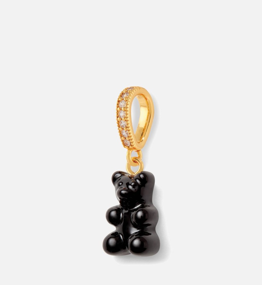 Women Crystal Haze Jewellery | Crystal Haze Women'S Nostalgia Pave Bear - Black