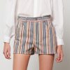 Women See by Chloé Shorts | See By Chloe Women'S Organic Fancy Striped Denim Shorts - Multicolor