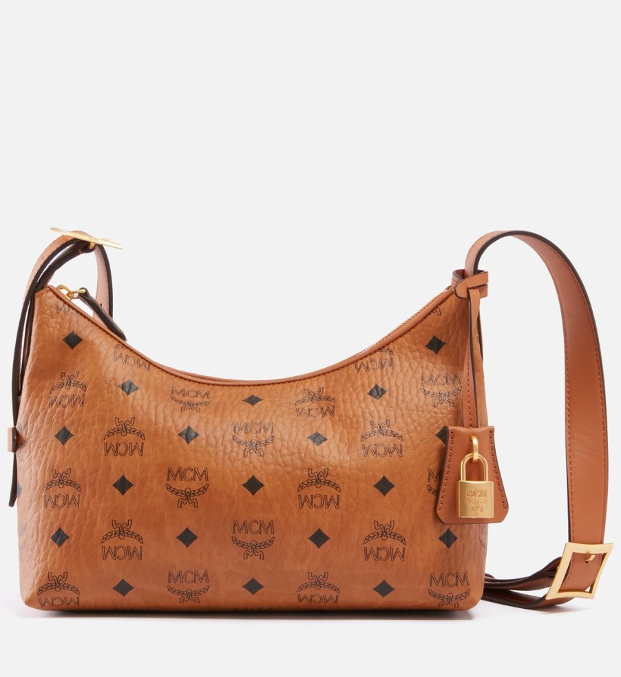 Women MCM Bags | Mcm Aren Vi Nappa Leather Hobo Bag