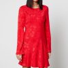 Women Kitri Dresses | Kitri Faye Floral-Jacquard Mini Dress