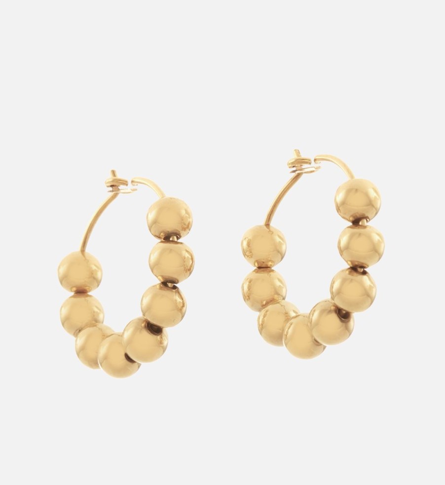 Women Anni Lu Jewellery | Anni Lu 24-Karat Gold-Plated Hoop Earrings