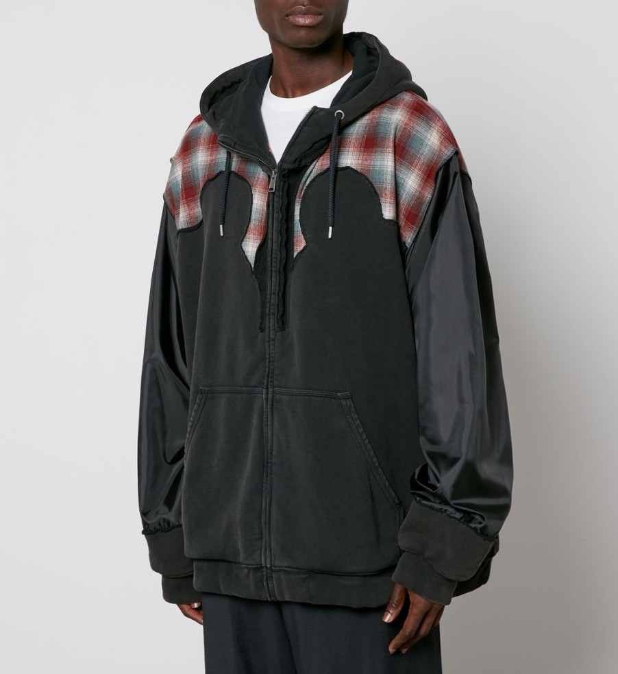 Men Maison Margiela Jackets | Maison Margiela Pendleton Wool And Cotton-Jersey Jacket