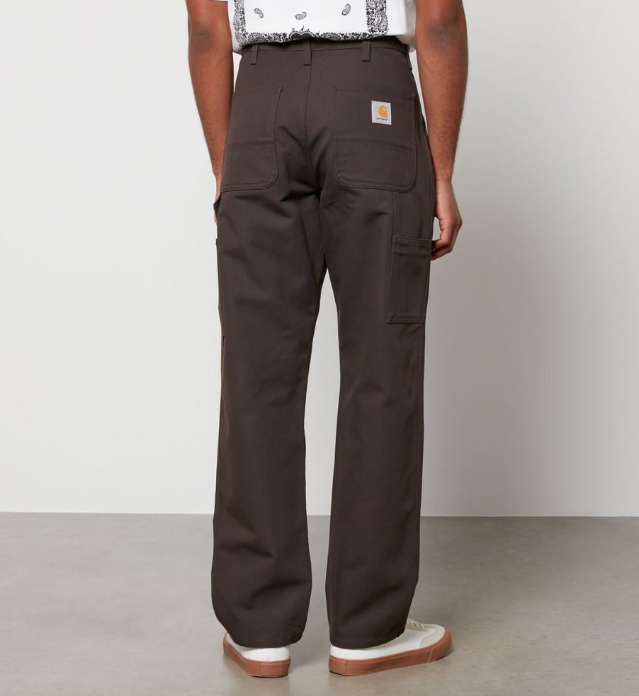 Men Carhartt WIP Trousers | Carhartt Wip Single Knee Organic Cotton-Canvas Trousers