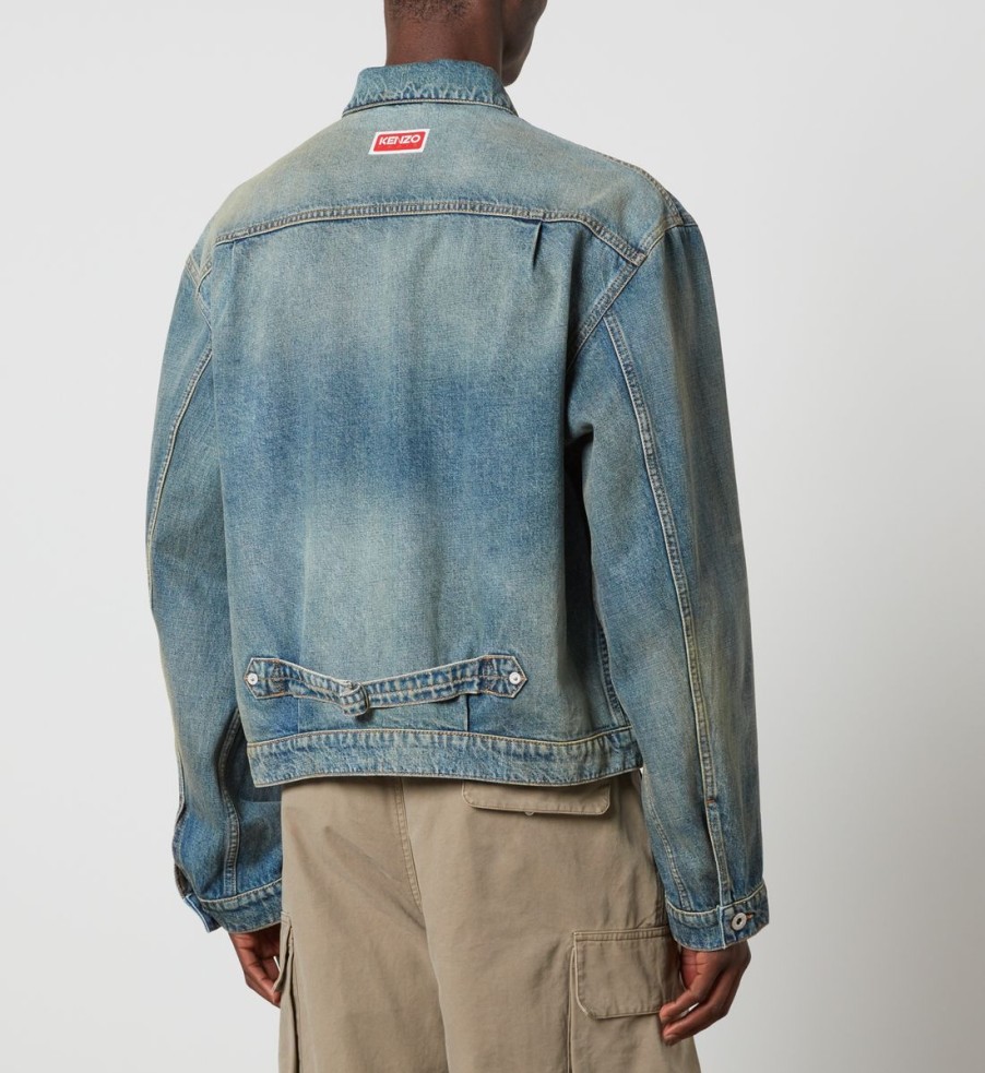 Men KENZO Jackets | Kenzo Trucker Denim Jacket