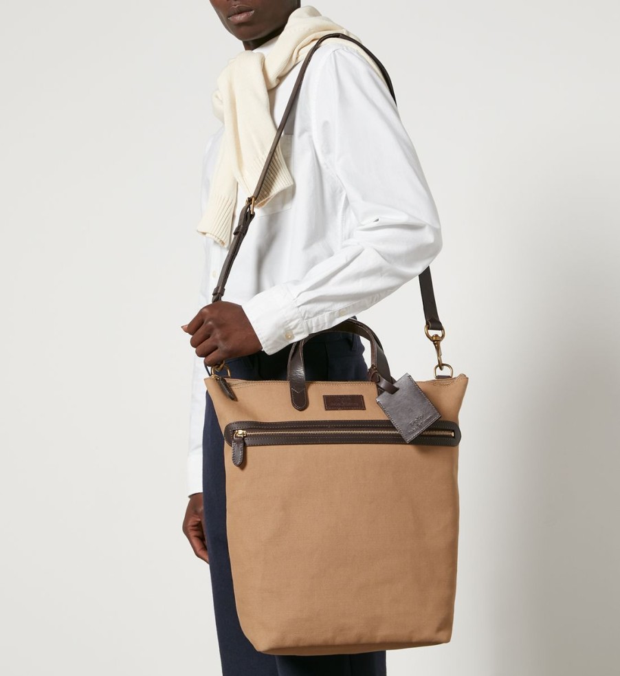 Men Polo Ralph Lauren Bags | Polo Ralph Lauren Medium Work Cotton-Canvas Tote Bag