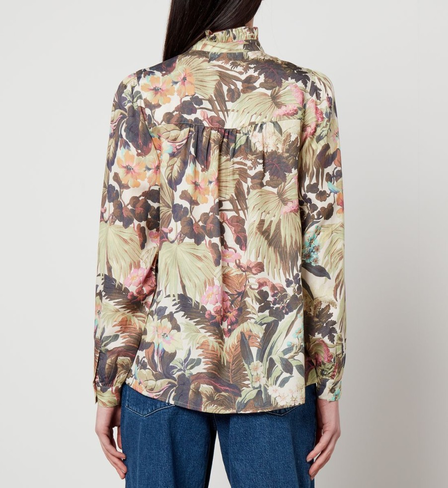 Women Barbour X House Shirts And Blouses | Barbour X House Of Hackney Bohemia Printed Lyocell Shirt