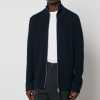 Men Maison Margiela Cardigans | Maison Margiela Ribbed Cotton-Blend Zipped Cardigan