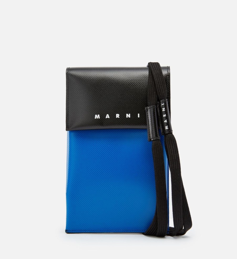 Men Marni Bags | Marni Tribeca Faux Leather Phone Holder