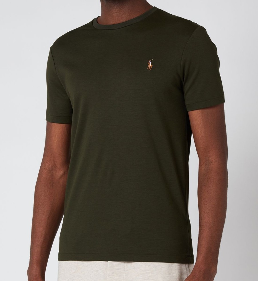 Men Polo Ralph Lauren T-Shirts | Polo Ralph Lauren Men'S Custom Slim Fit T-Shirt - Olive