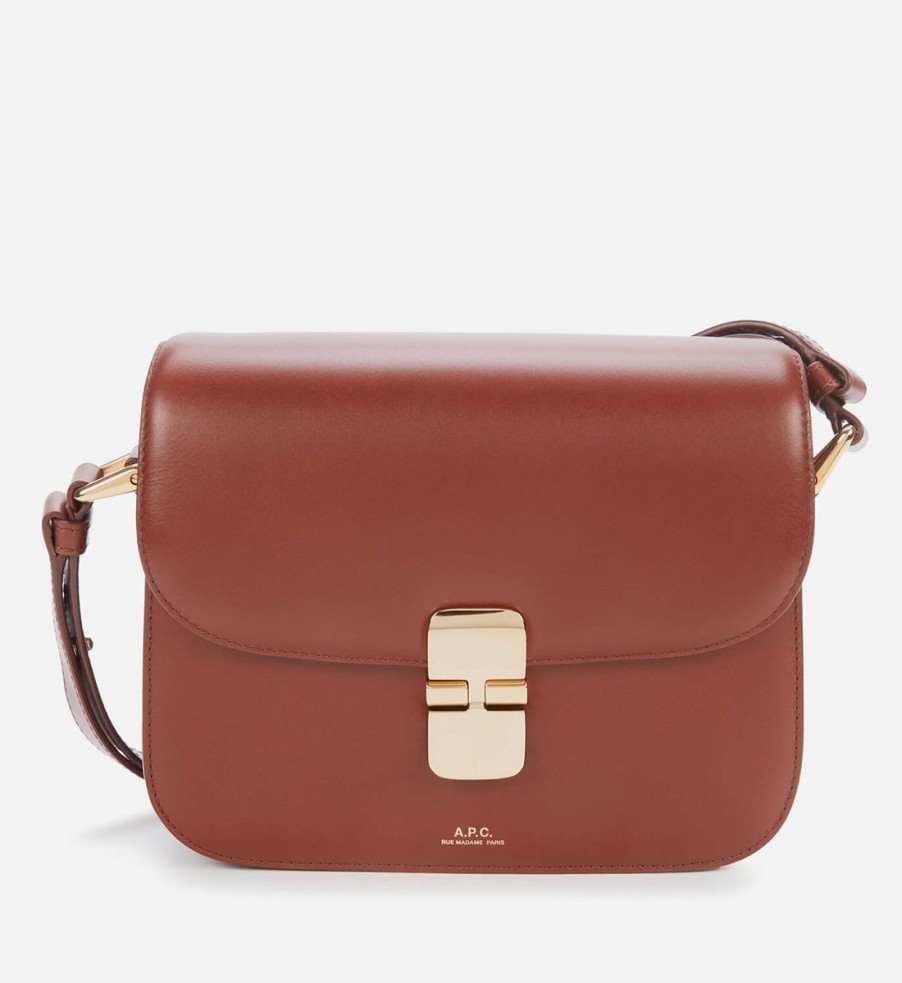 Women A.P.C. Bags | A.P.C. Women'S Sac Grace Small Crossbody Bag - Hazelnut