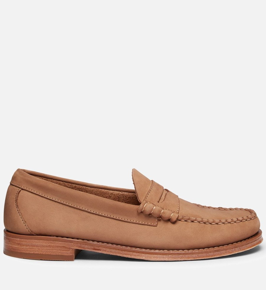 Men G.H. Bass Loafers | G.H.Bass Men'S Weejun Heritage Nubuck Penny Loafers