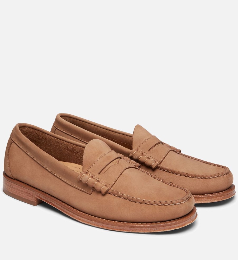 Men G.H. Bass Loafers | G.H.Bass Men'S Weejun Heritage Nubuck Penny Loafers