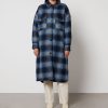 Women Marant Etoile Jackets | Marant Etoile Fontizi Checked Brushed Twill Blanket Coat