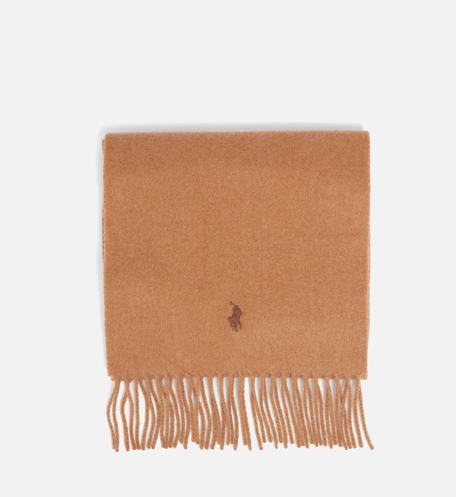 Men Polo Ralph Lauren Scarves | Polo Ralph Lauren Logo-Embroidered Cashmere Scarf