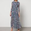 Women RIXO Dresses | Rixo Kristen Floral-Print Chiffon Maxi Dress