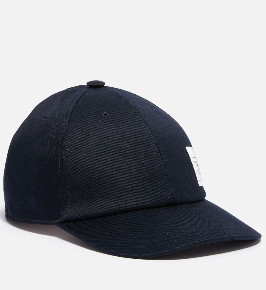 Men Thom Browne Hats | Thom Browne Logo-Appliqued Cotton-Twill Baseball Cap