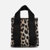 Women GANNI Bags | Ganni Tech Leopard-Print Recycled Shell Mini Tote Bag