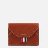 Men Thom Browne Wallets | Thom Browne Vacchetta Envelope Leather Cardholder