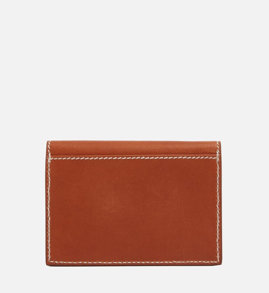 Men Thom Browne Wallets | Thom Browne Vacchetta Envelope Leather Cardholder