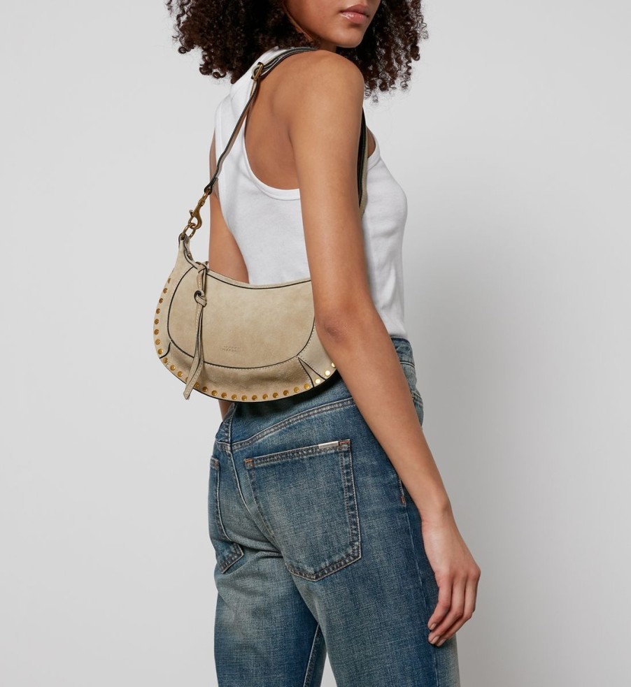 Women Isabel Marant Bags | Isabel Marant Oskan Moon Suede Shoulder Bag